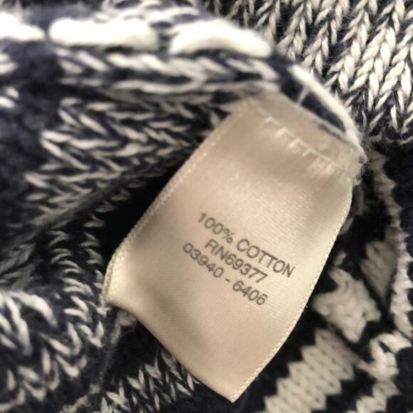 Christopher Banks Blue & White Striped Cotton Cardigan Sweater size Small - Picture 5 of 7